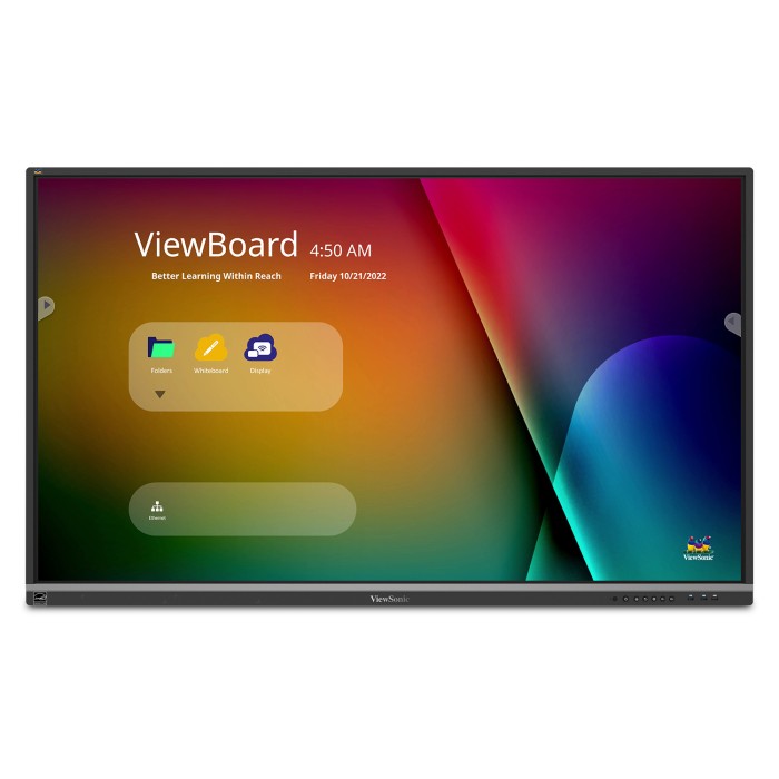 ViewSonic ViewBoard IFP6550 - 65" Clase diagonal pantalla LCD con retroiluminación LED - interactivo - 4K UHD (2160p) 3840 x 2160