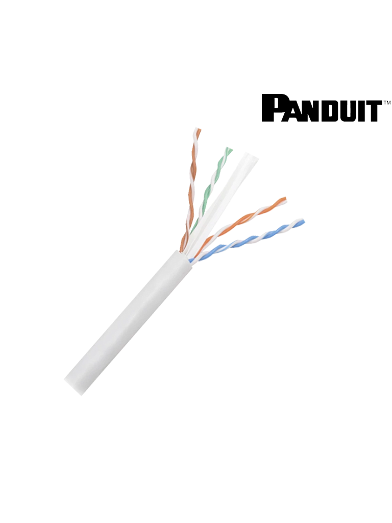 PANDUIT Copper Cable, NetKey Category 6, 4-Pair, 24 AWG, U/UTP, CM, 305m
