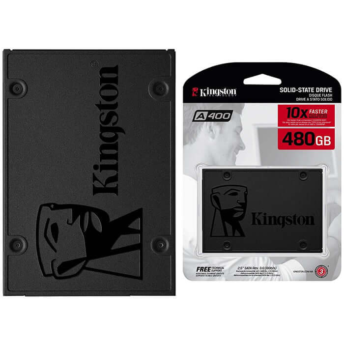 Kingston A400 - SSD - 480 GB - interno - 2.5" - SATA 6Gb/s