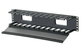 Panduit WMP1E Horizontal Cable Manager, Black, 2 RU, Black by Panduit