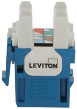 LEVITON EXTREME 6+ CAT6 QUICKPORT JACK BLUE