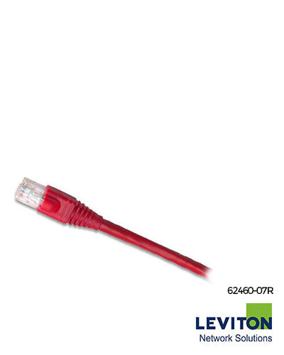 LEVITON PATCH CORD C6 UTP 7' RD