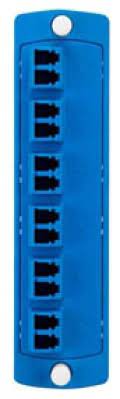 LEVITON MODULE PLATE BLUE 12 FIBER ZIRCONIA CERAMIC SM OS1/2