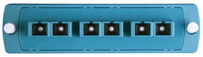 LEVITON MODULE 50/125UM MULTIMODE LASER OPTIMIZED OM3/4, DUPLEX SC, 12 FIBERS, ZIRCONIA CERAMIC SLEEVE