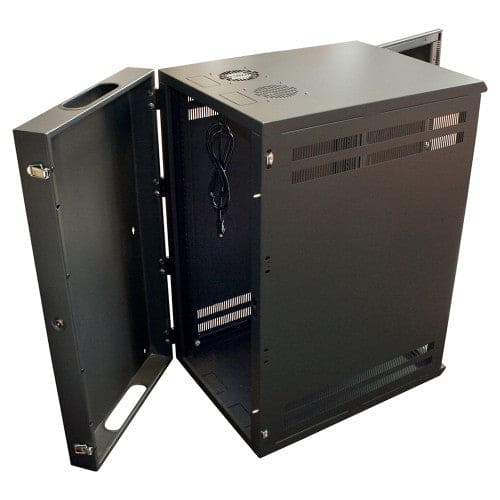 QUEST WALL MOUNT ENCLOSURE W/ REAR SWING-OUT – 300 SERIES (21″W X 24″D) , 11U