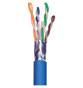 LEVITON CAT 6, 4PR, U/UTP, 23 AWG, CM, BLUE, 305M
