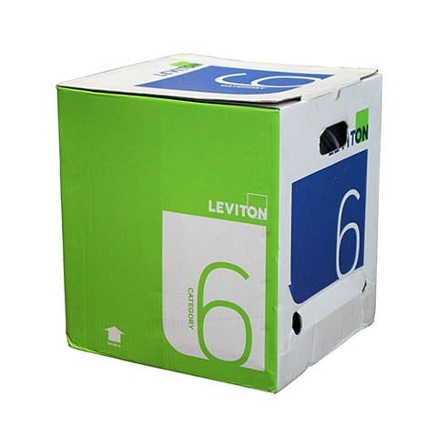 LEVITON CAT 6, 4PR, U/UTP, 23 AWG, CM, BLUE, 305M