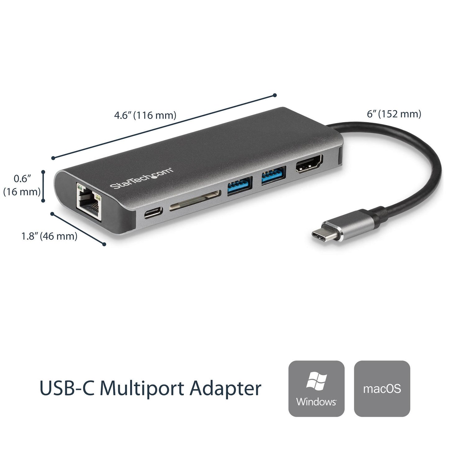 StarTech.com Docking Station para Ordenadores Portátiles USB-C