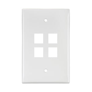 Leviton Faceplate 4 Puertos Blanco