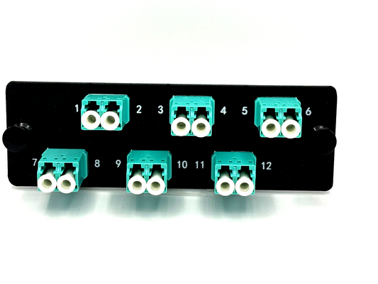 PANDUIT Panel adaptador, 6 conectores LC, Duplex