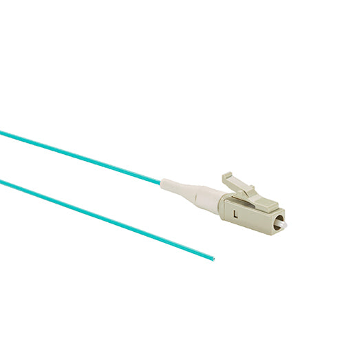 PANDUIT Pigtail de Fibra Óptica NetKey™ LC Simplex, Multimodo OM3, 900um, Color Aqua, 1 Metro