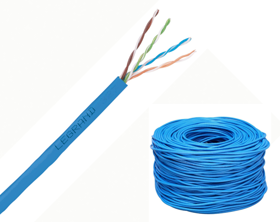 Ortronics Cable U/UTP Categoría 6 - 305m, Azul, CM, 23 AWG