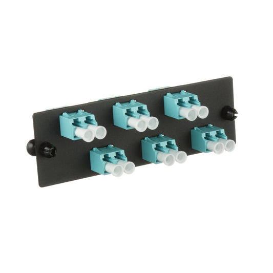 Panel adaptador 6 conectores LC Duplex