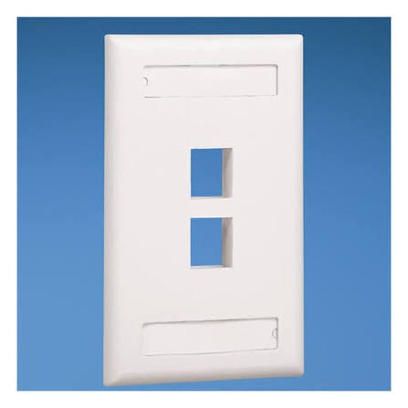 PANDUIT NK 2PORT SINGLE GANG FACEPLATE