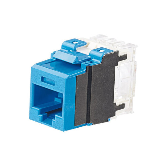 Módulo Jack RJ45 Cat6A Keystone Azul