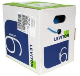 LEVITON CAT 6, 4PR, U/UTP, 23 AWG, CM, GREY, 305M REEL-IN-BOX