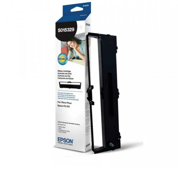 Epson S015329 Negro cinta de tela para impresora para FX 890, 890A, 890II, 890IIN, 890N