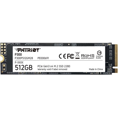 Patriot P300 – SSD 512 GB M.2 NVMe PCIe Gen 3x4