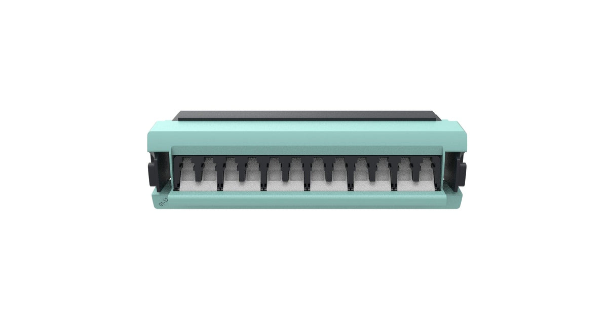 COMMSCOPE 360 DISTRIBUTION ADAPTER PACK 12 LC MULTIMODE OM4 AQUA ...