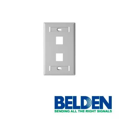 BELDEN (FACEPLATE) 2 PUERTOS – Smarttech Panamá