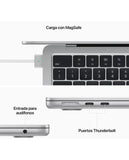Apple MacBook Air: Procesador Apple M2 de 8 núcleos, Memoria de 8GB DDR4, SSD de 512GB, Pantalla de 13.6" LED, S.O. macOS Monterey