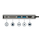 StarTech.com Docking Station para Ordenadores Portátiles USB-C